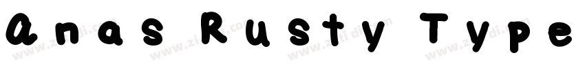 Anas Rusty Typewriter字体转换